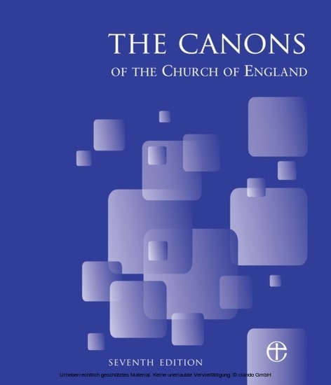 Canons of the Church of England 7th edition main product photo