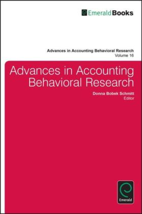 Advances in Accounting Behavioral Research,