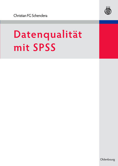 Datenqualität mit SPSS main product photo