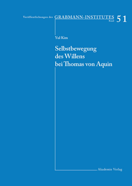 Selbstbewegung des Willens bei Thomas von Aquin main product photo