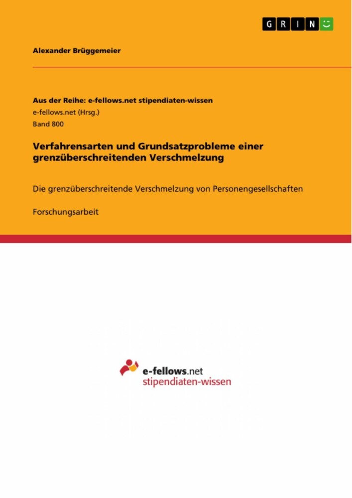 Verfahrensarten und Grundsatzprobleme einer grenzüberschreitenden Verschmelzung main product photo