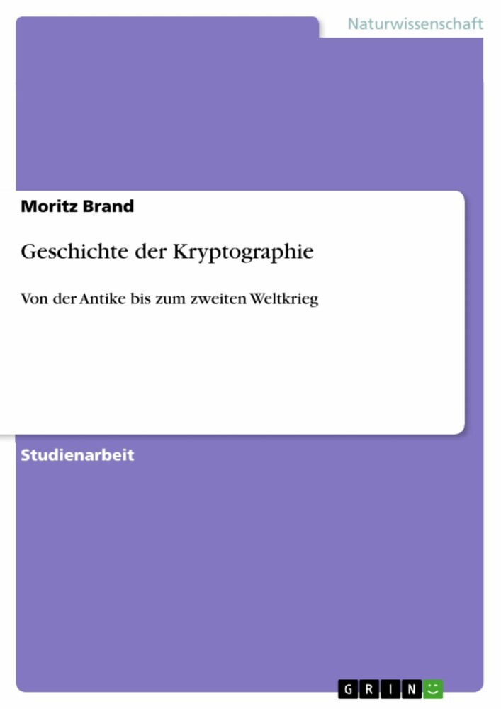 Geschichte der Kryptographie main product photo