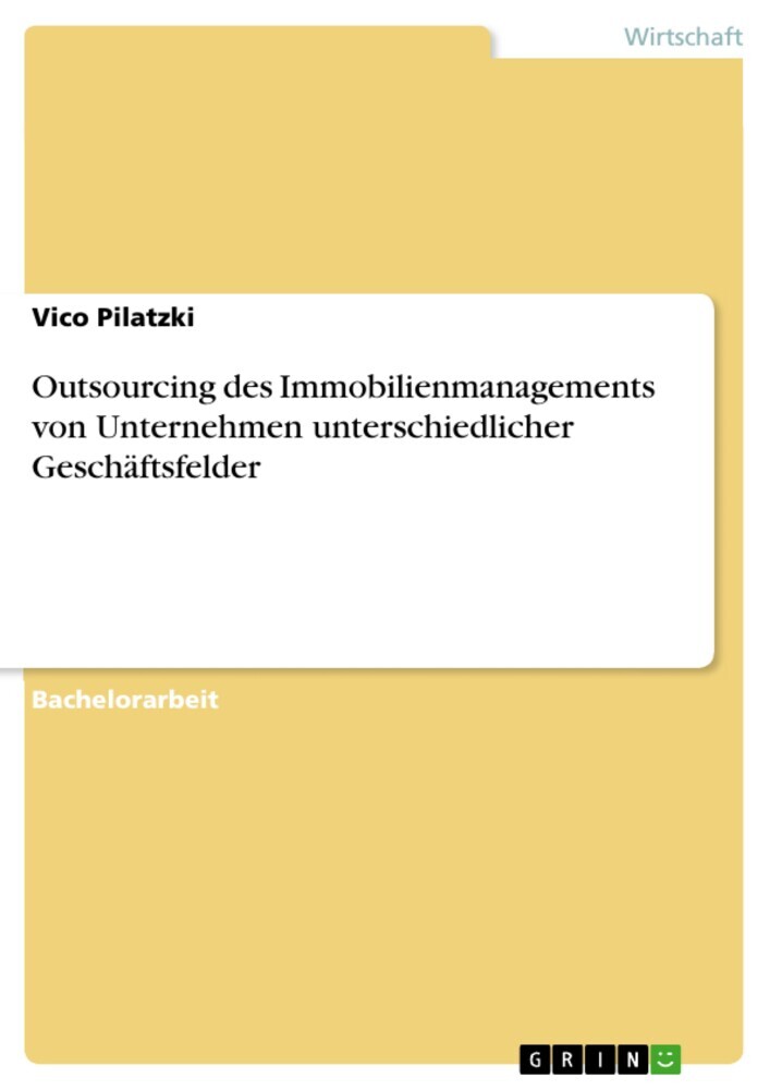 Outsourcing des Immobilienmanagements von Unternehmen unterschiedlicher Geschäftsfelder main product photo