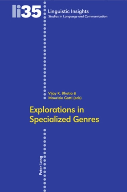 Explorations in Specialized Genres main product photo