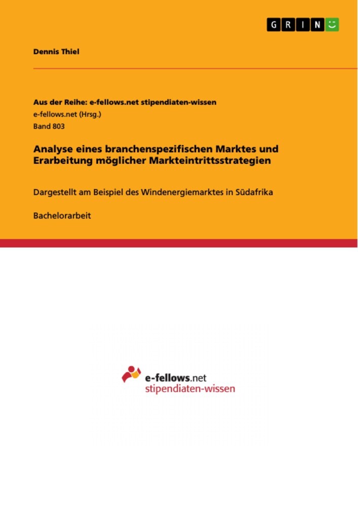 Analyse eines branchenspezifischen Marktes und Erarbeitung möglicher Markteintrittsstrategien main product photo