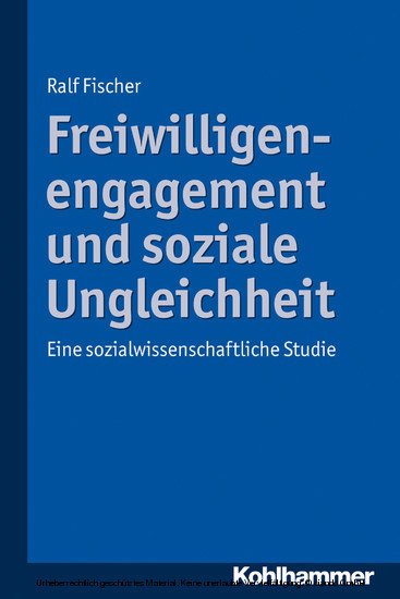 Freiwilligenengagement und soziale Ungleichheit main product photo