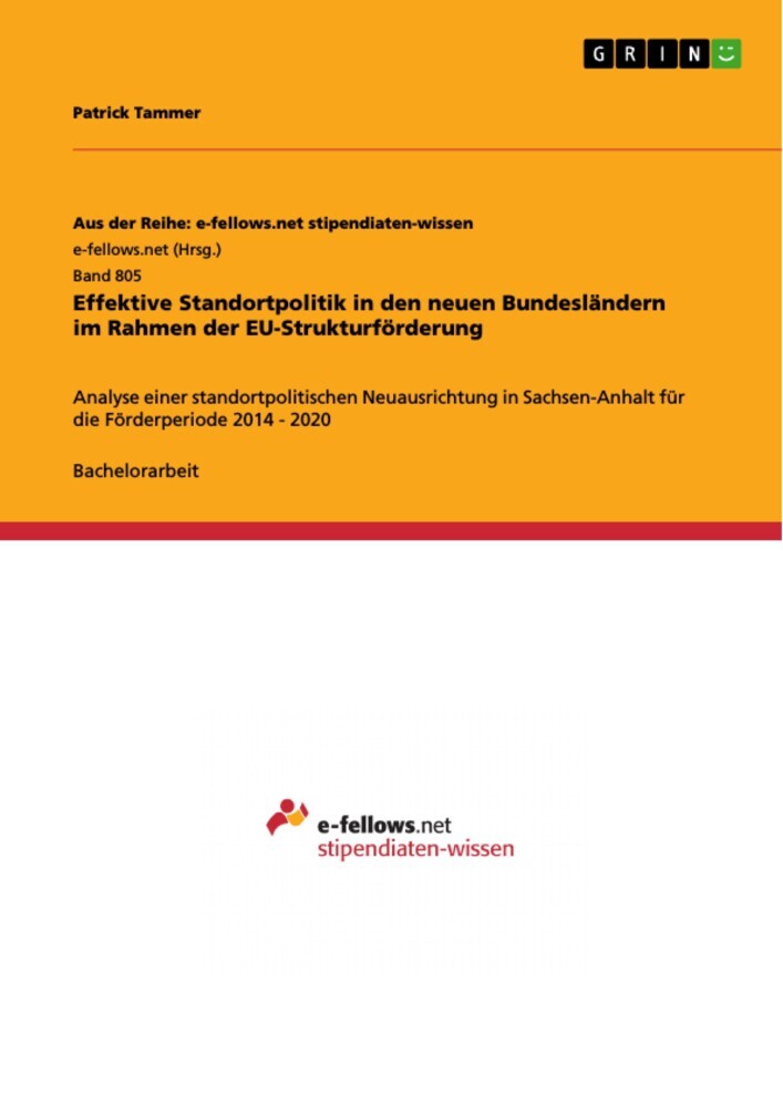 Effektive Standortpolitik in den neuen Bundesländern im Rahmen der EU-Strukturförderung main product photo