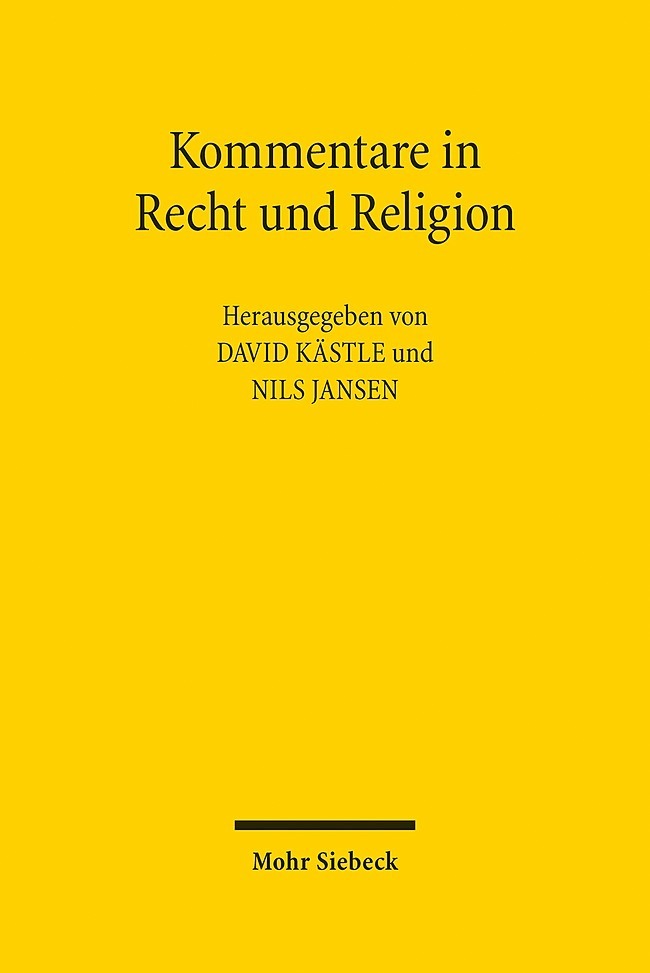 Kommentare in Recht und Religion main product photo
