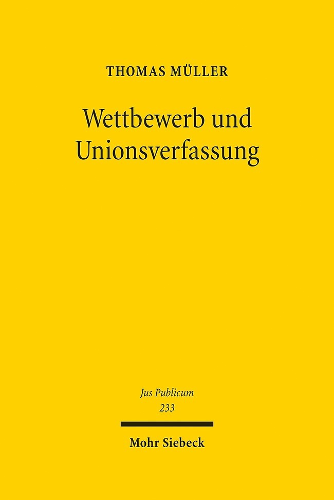 Wettbewerb und Unionsverfassung main product photo