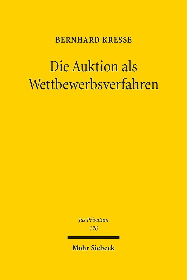 Die Auktion als Wettbewerbsverfahren main product photo