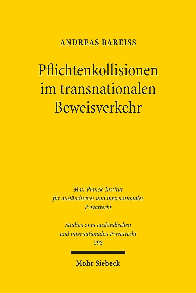 Pflichtenkollisionen im transnationalen Beweisverkehr main product photo
