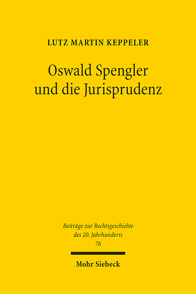Oswald Spengler und die Jurisprudenz main product photo