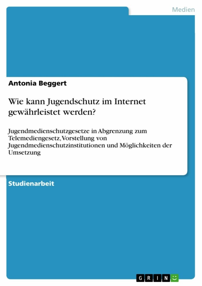 Wie kann Jugendschutz im Internet gewährleistet werden? main product photo