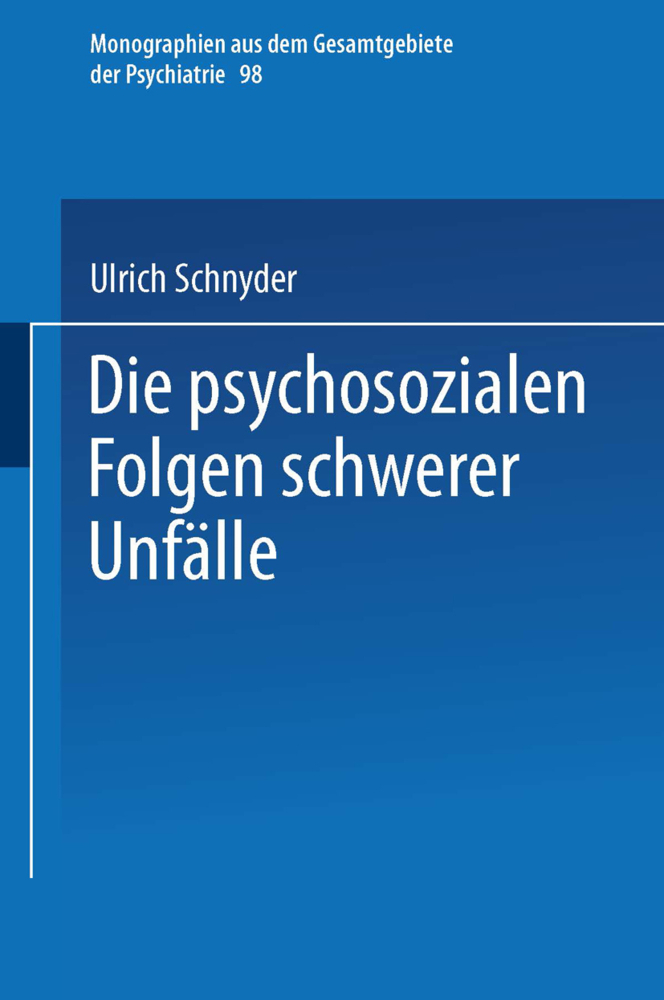 Die psychosozialen Folgen schwerer Unfälle main product photo