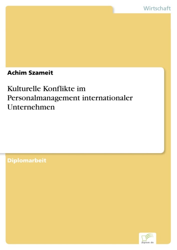 Kulturelle Konflikte im Personalmanagement internationaler Unternehmen main product photo