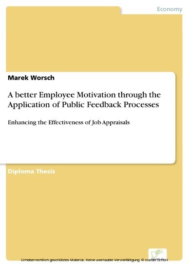 A better Employee Motivation through the Application of Public Feedback Processes main product photo