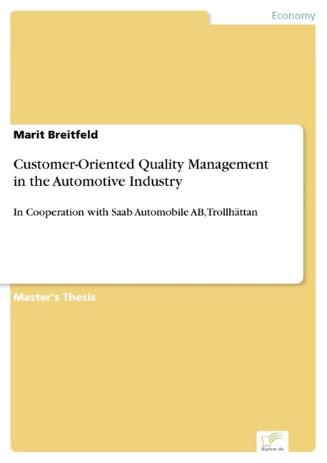 Customer-Oriented Quality Management in the Automotive Industry main product photo