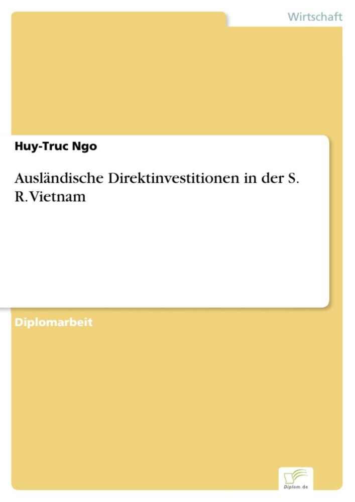 Ausländische Direktinvestitionen in der S. R. Vietnam main product photo