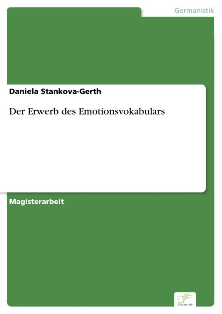 Der Erwerb des Emotionsvokabulars main product photo