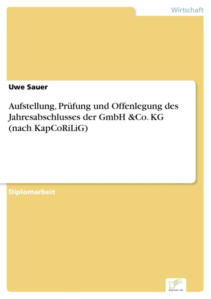 Aufstellung, Prüfung und Offenlegung des Jahresabschlusses der GmbH &Co. KG (nach KapCoRiLiG) main product photo
