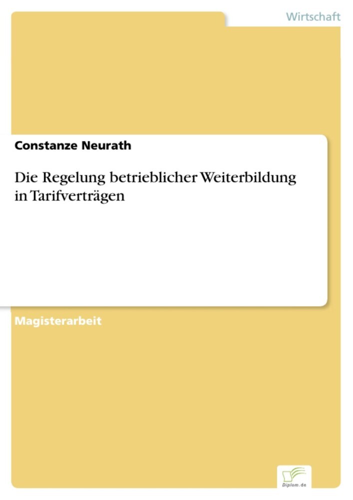 Die Regelung betrieblicher Weiterbildung in Tarifverträgen main product photo