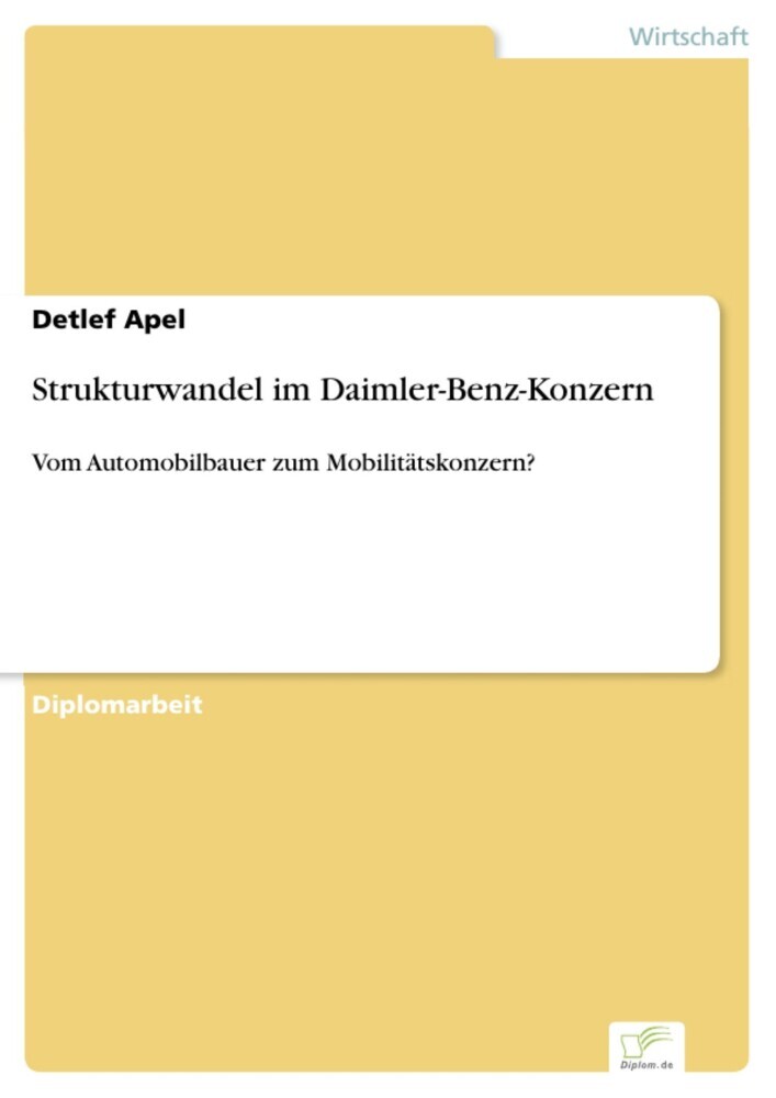 Strukturwandel im Daimler-Benz-Konzern main product photo