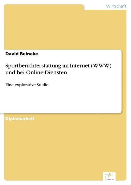 Sportberichterstattung im Internet (WWW) und bei Online-Diensten main product photo