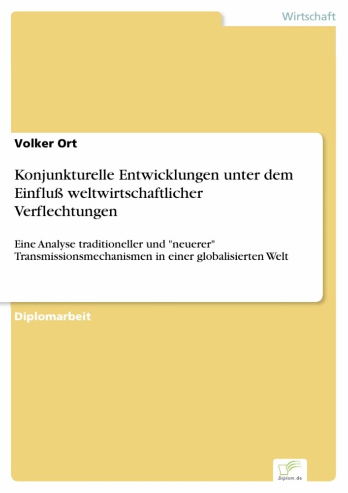 Konjunkturelle Entwicklungen unter dem Einfluß weltwirtschaftlicher Verflechtungen main product photo