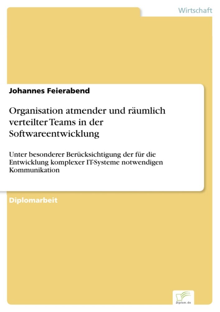 Organisation atmender und räumlich verteilter Teams in der Softwareentwicklung main product photo