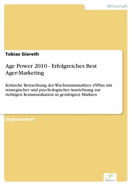 Age Power 2010 - Erfolgreiches Best Ager-Marketing main product photo