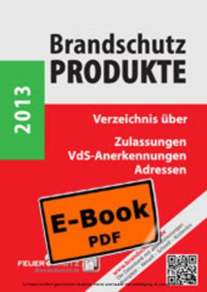 Brandschutzprodukte 2013 (E-Book) main product photo