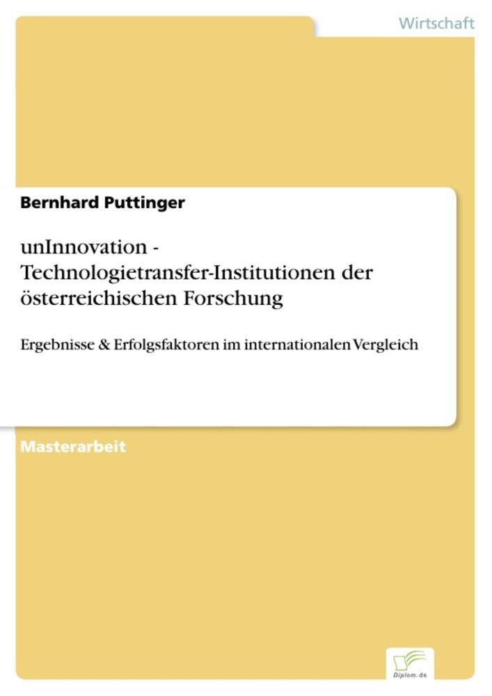 unInnovation - Technologietransfer-Institutionen der österreichischen Forschung main product photo