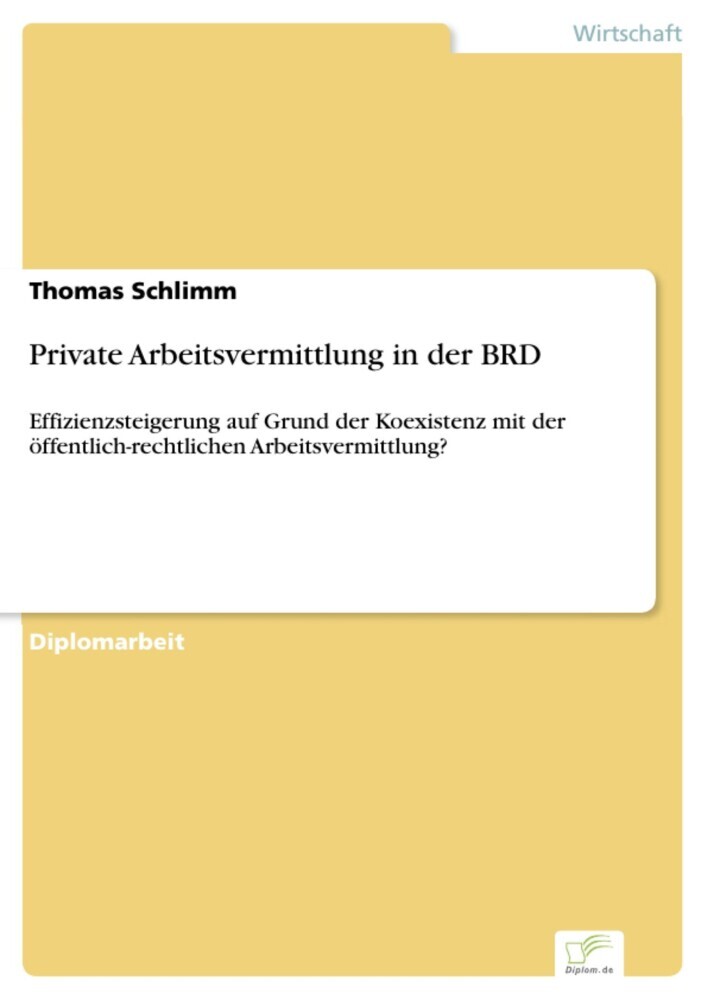 Private Arbeitsvermittlung in der BRD main product photo