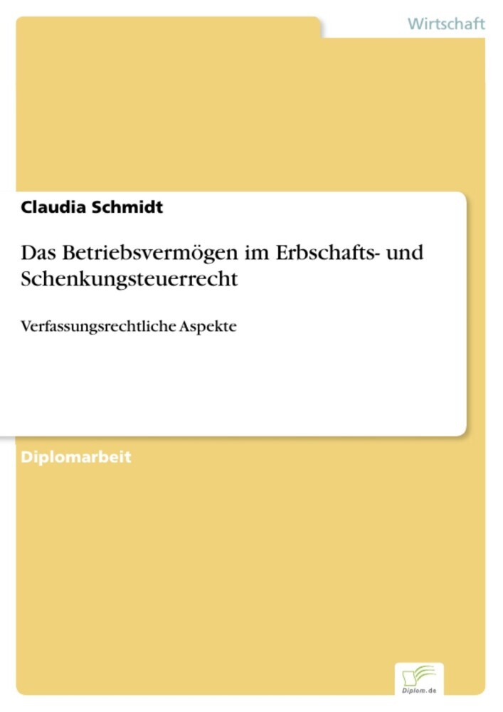 Das Betriebsvermögen im Erbschafts- und Schenkungsteuerrecht main product photo