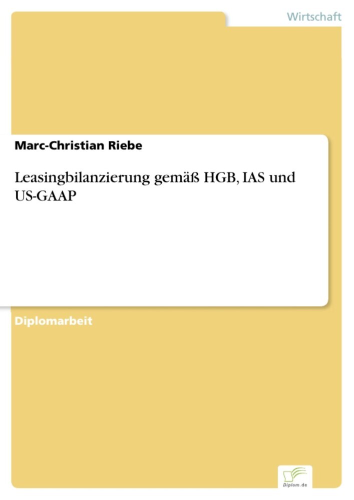 Leasingbilanzierung gemäß HGB, IAS und US-GAAP main product photo