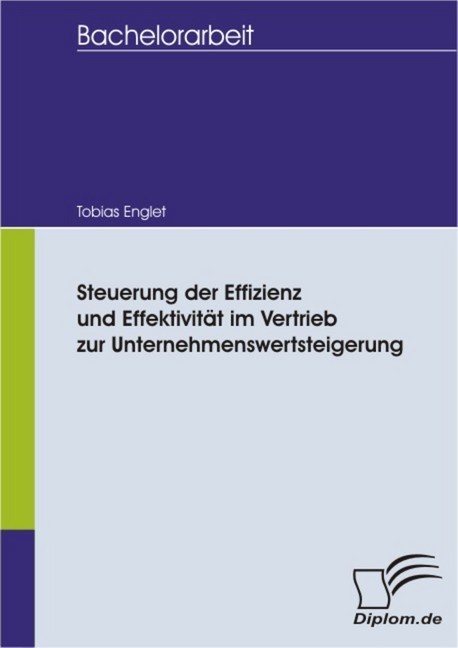 Steuerung der Effizienz und Effektivität im Vertrieb zur Unternehmenswertsteigerung main product photo