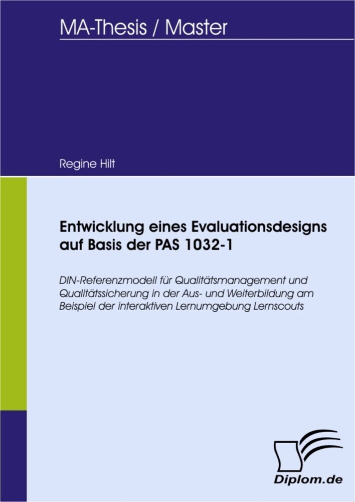 Entwicklung eines Evaluationsdesigns auf Basis der PAS 1032-1 main product photo