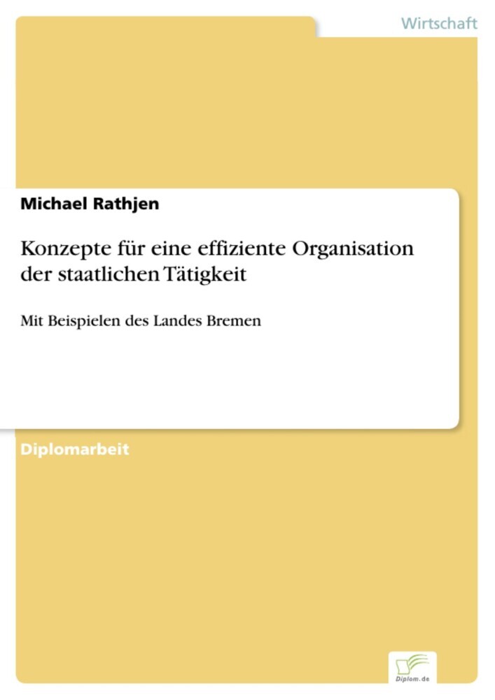 Konzepte für eine effiziente Organisation der staatlichen Tätigkeit main product photo
