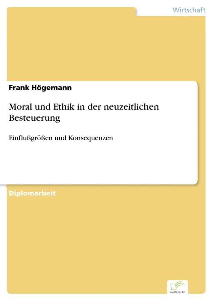 Moral und Ethik in der neuzeitlichen Besteuerung main product photo