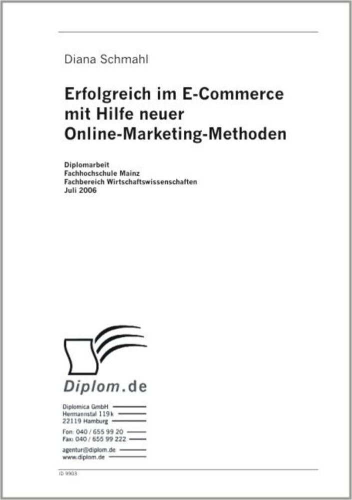Erfolgreich im E-Commerce mit Hilfe neuer Online-Marketing-Methoden main product photo