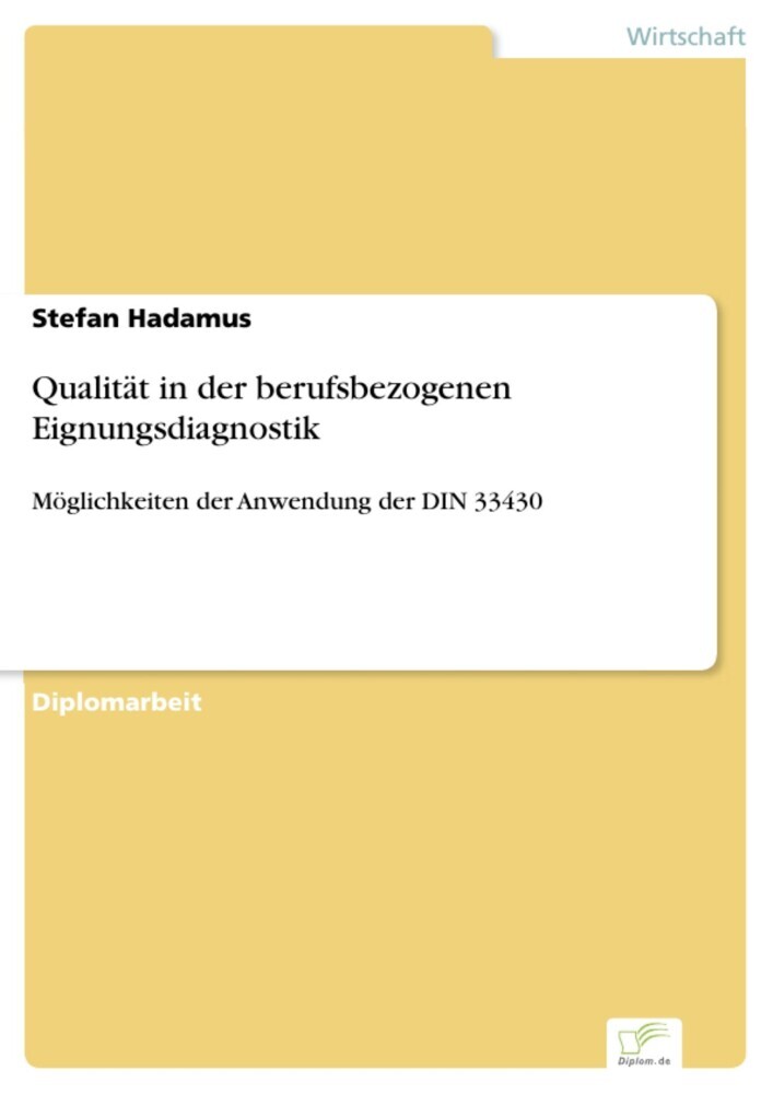 Qualität in der berufsbezogenen Eignungsdiagnostik main product photo