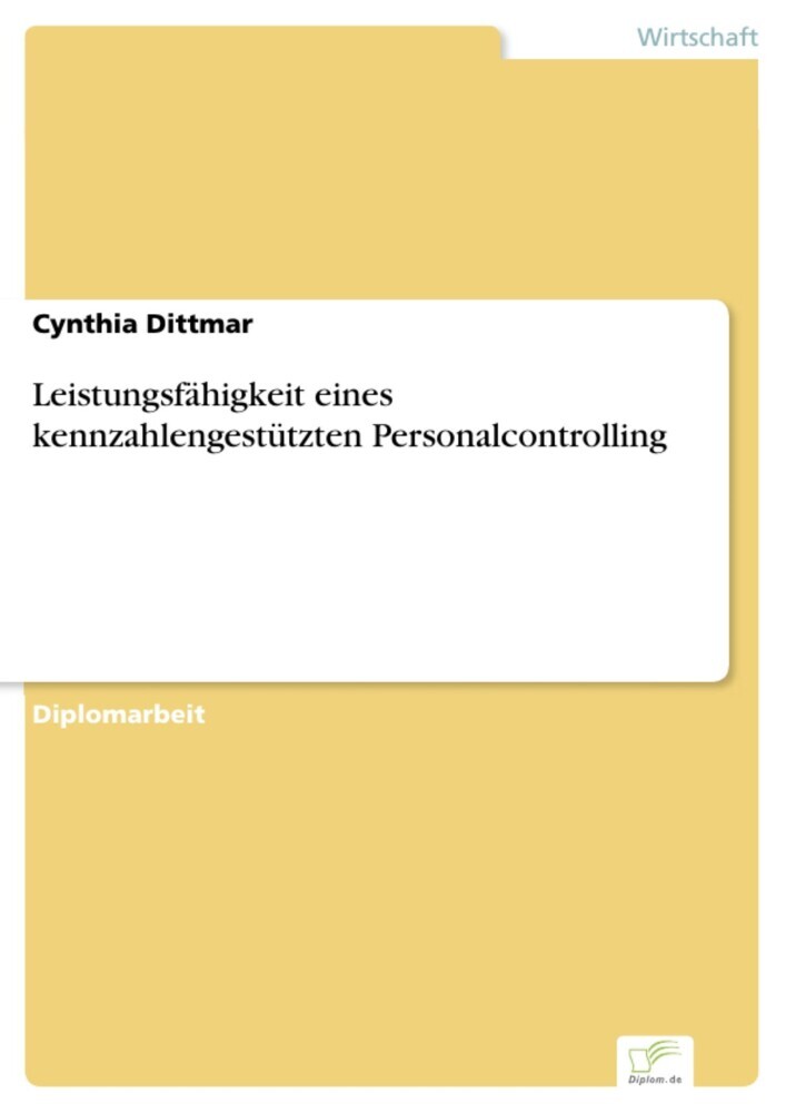 Leistungsfähigkeit eines kennzahlengestützten Personalcontrolling main product photo