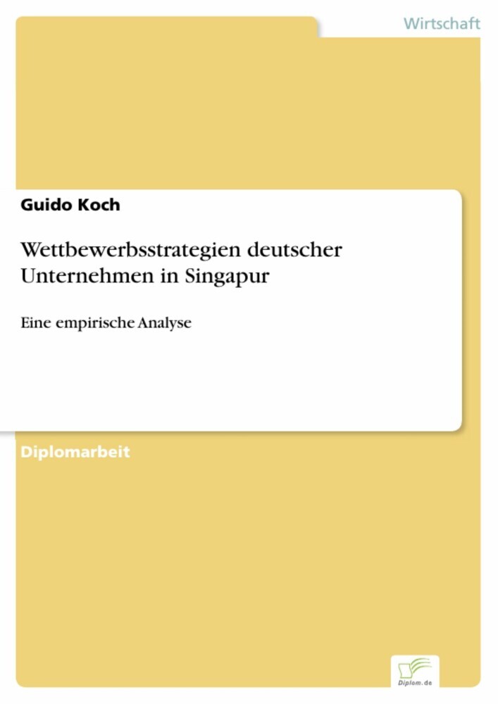 Wettbewerbsstrategien deutscher Unternehmen in Singapur main product photo