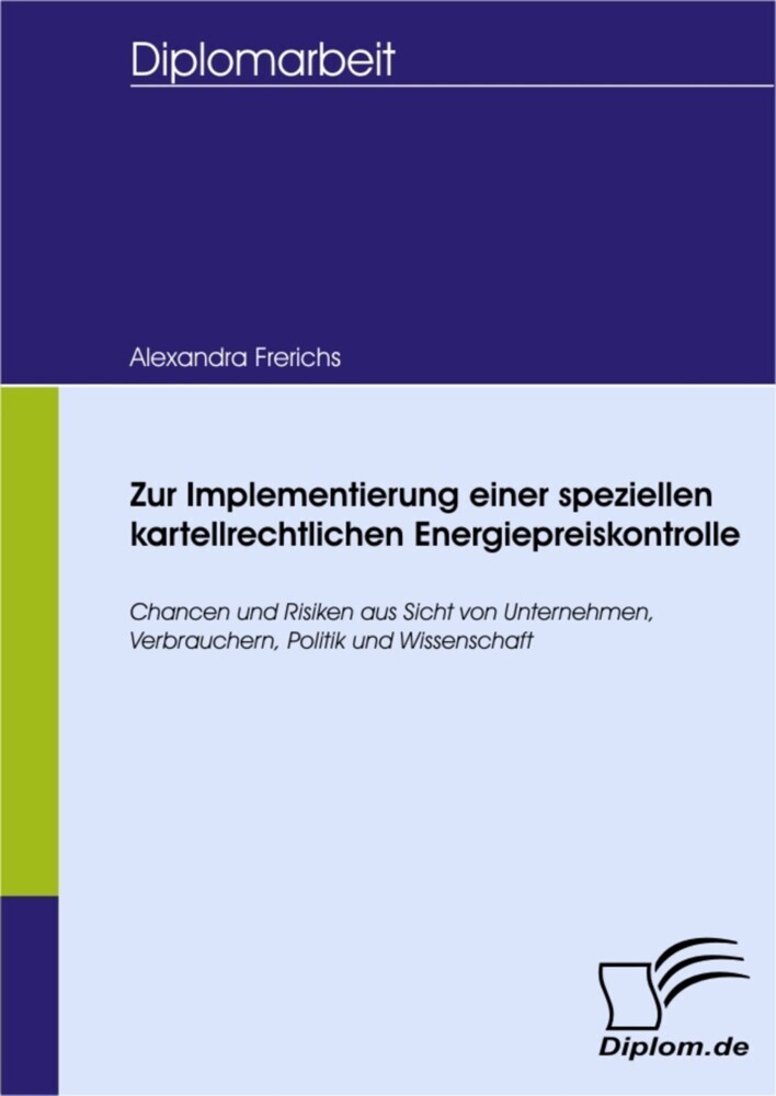 Zur Implementierung einer speziellen kartellrechtlichen Energiepreiskontrolle main product photo