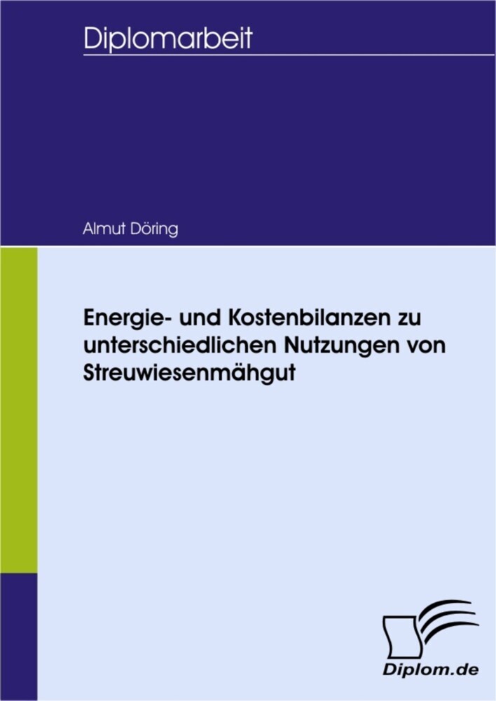 Energie- und Kostenbilanzen zu unterschiedlichen Nutzungen von Streuwiesenmähgut main product photo