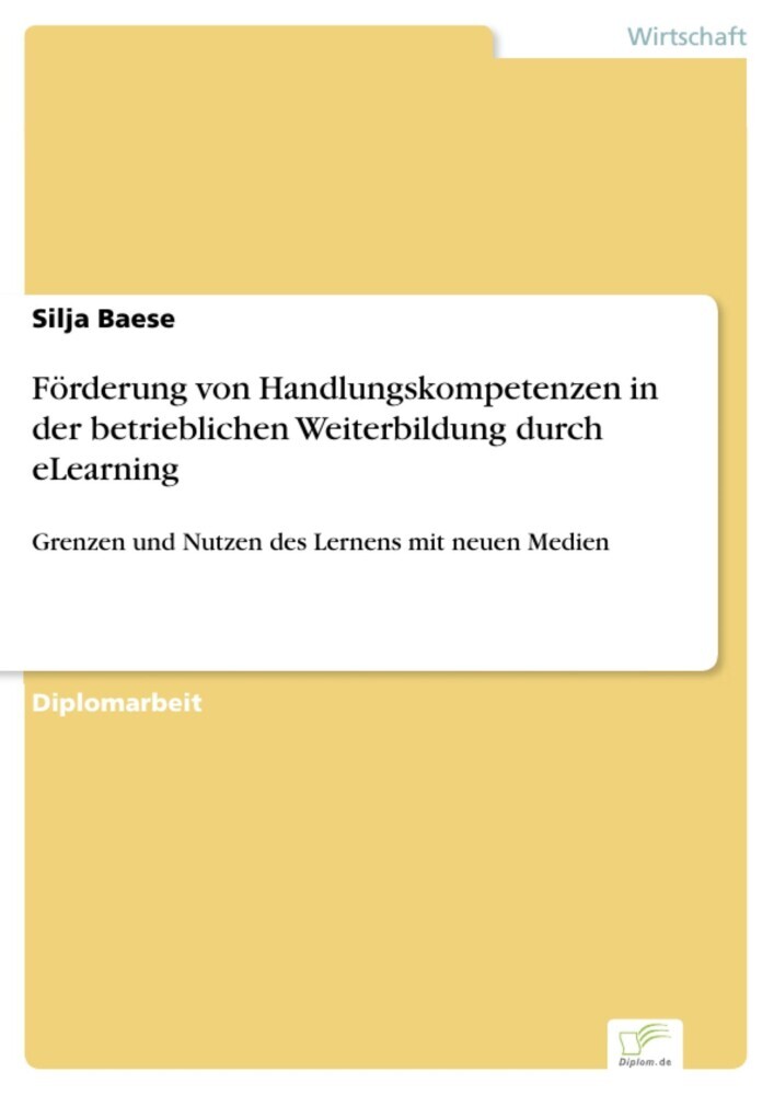 Förderung von Handlungskompetenzen in der betrieblichen Weiterbildung durch eLearning main product photo