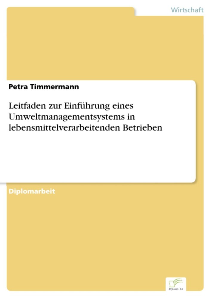 Leitfaden zur Einführung eines Umweltmanagementsystems in lebensmittelverarbeitenden Betrieben main product photo