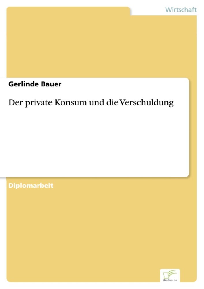 Der private Konsum und die Verschuldung main product photo