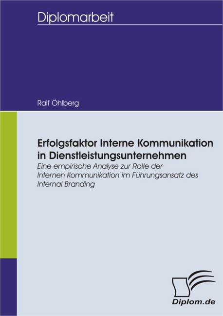 Erfolgsfaktor Interne Kommunikation in Dienstleistungsunternehmen main product photo