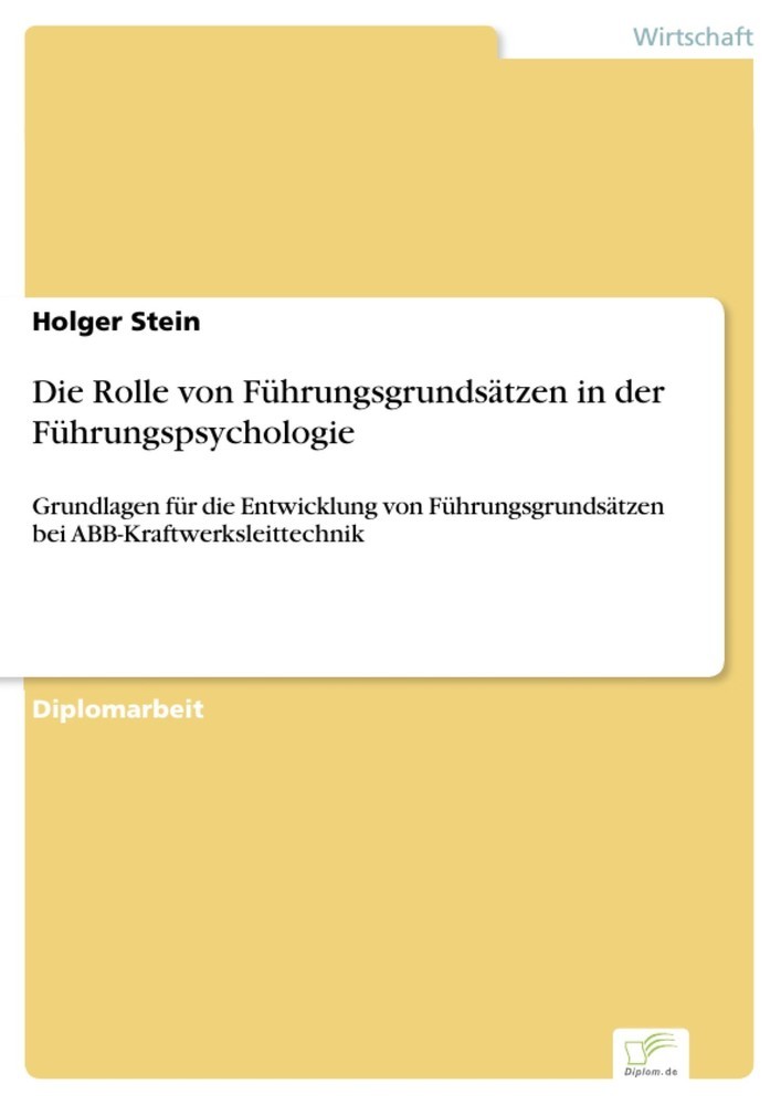 Die Rolle von Führungsgrundsätzen in der Führungspsychologie main product photo